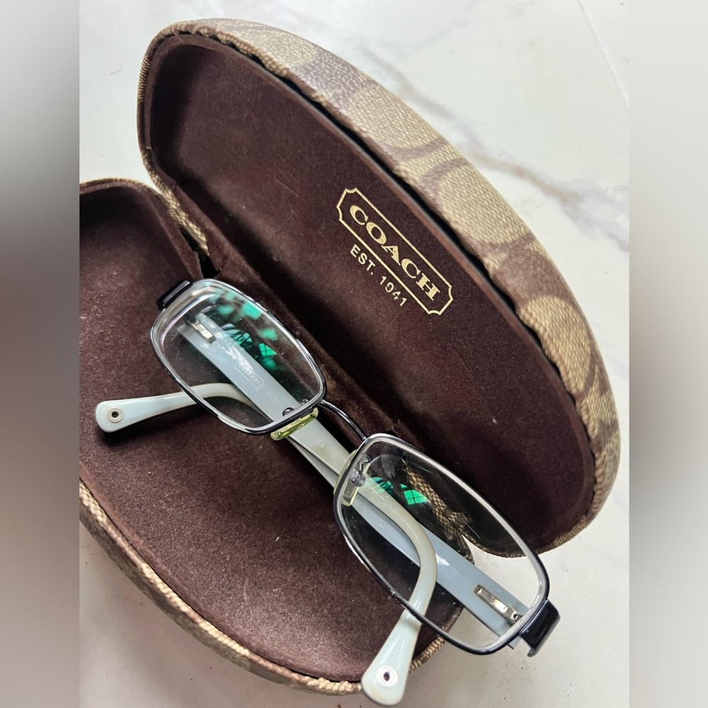 Coach Black and Silver Eyeglasses